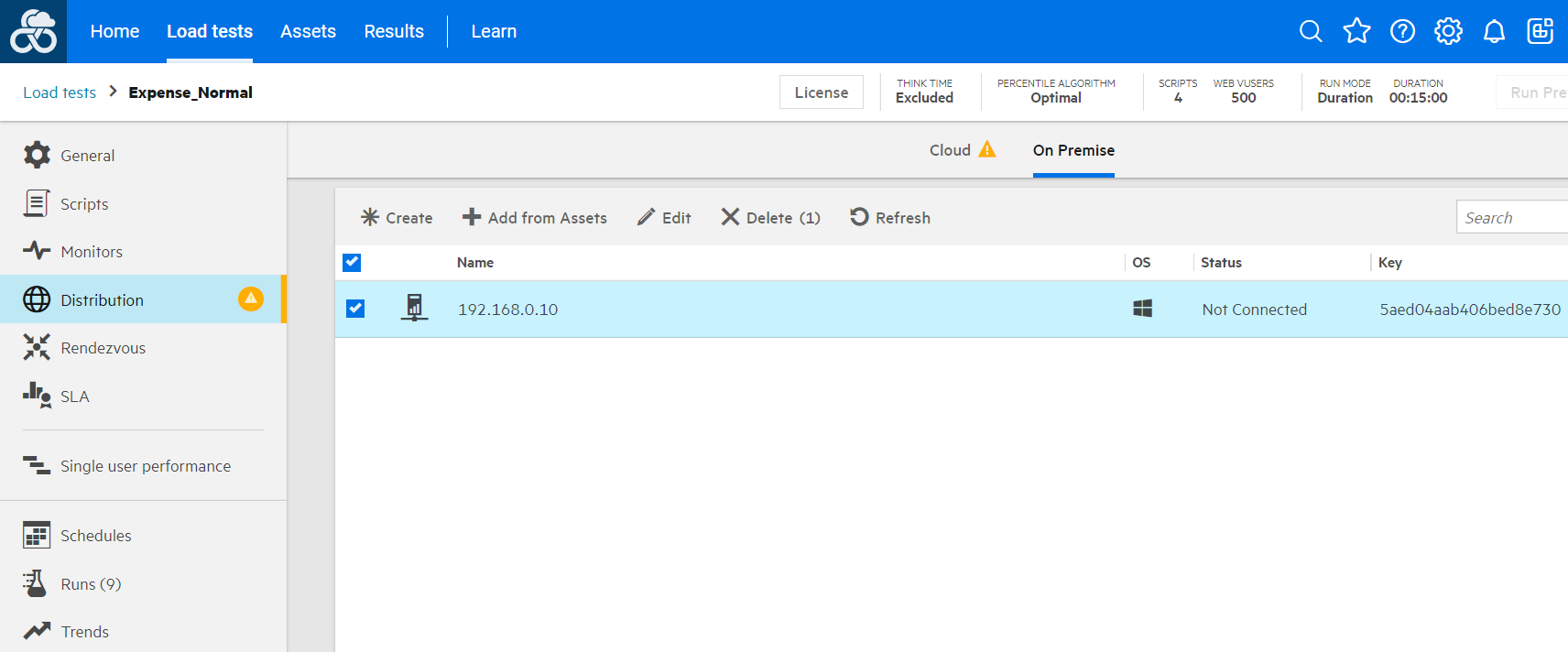 On Premise Load Generator